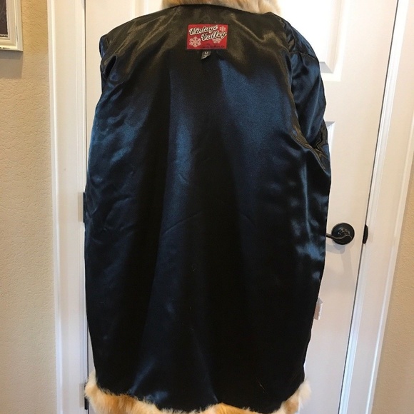 Faux Fur Coat by Vintage Valley 2 Tone Look Size M - Picture 4 of 6